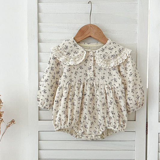 MyKids-USA® Baby Kids Girls Long Sleeves Floral Print bodysuit and Dress – Princess Sister Matching Set
