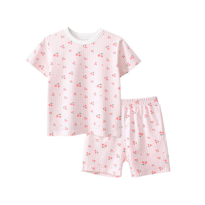 MyKids-USA® Baby Kids Girls Cartoon Print T-shirt and Shorts Clothing Set