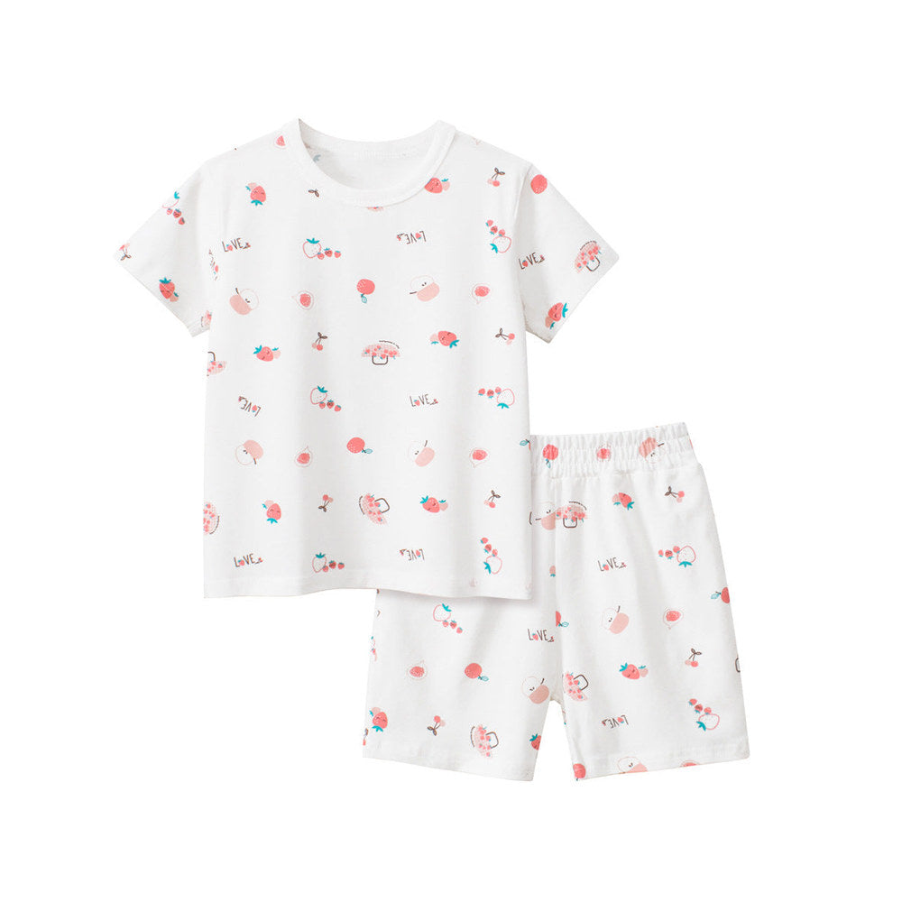 MyKids-USA® Baby Kids Girls Cartoon Print T-shirt and Shorts Clothing Set
