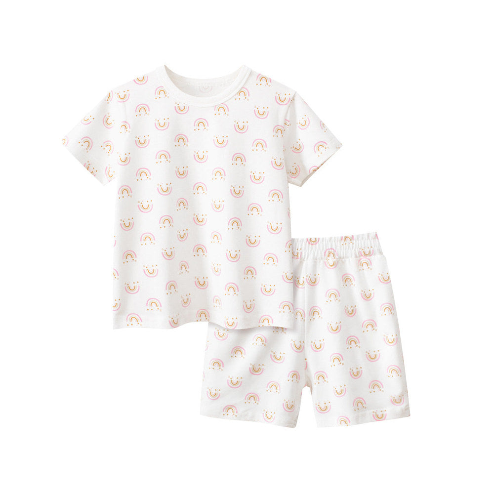 MyKids-USA® Baby Kids Girls Cartoon Print T-shirt and Shorts Clothing Set