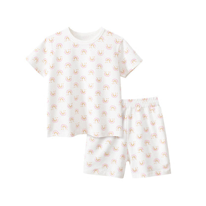 MyKids-USA® Baby Kids Girls Cartoon Print T-shirt and Shorts Clothing Set
