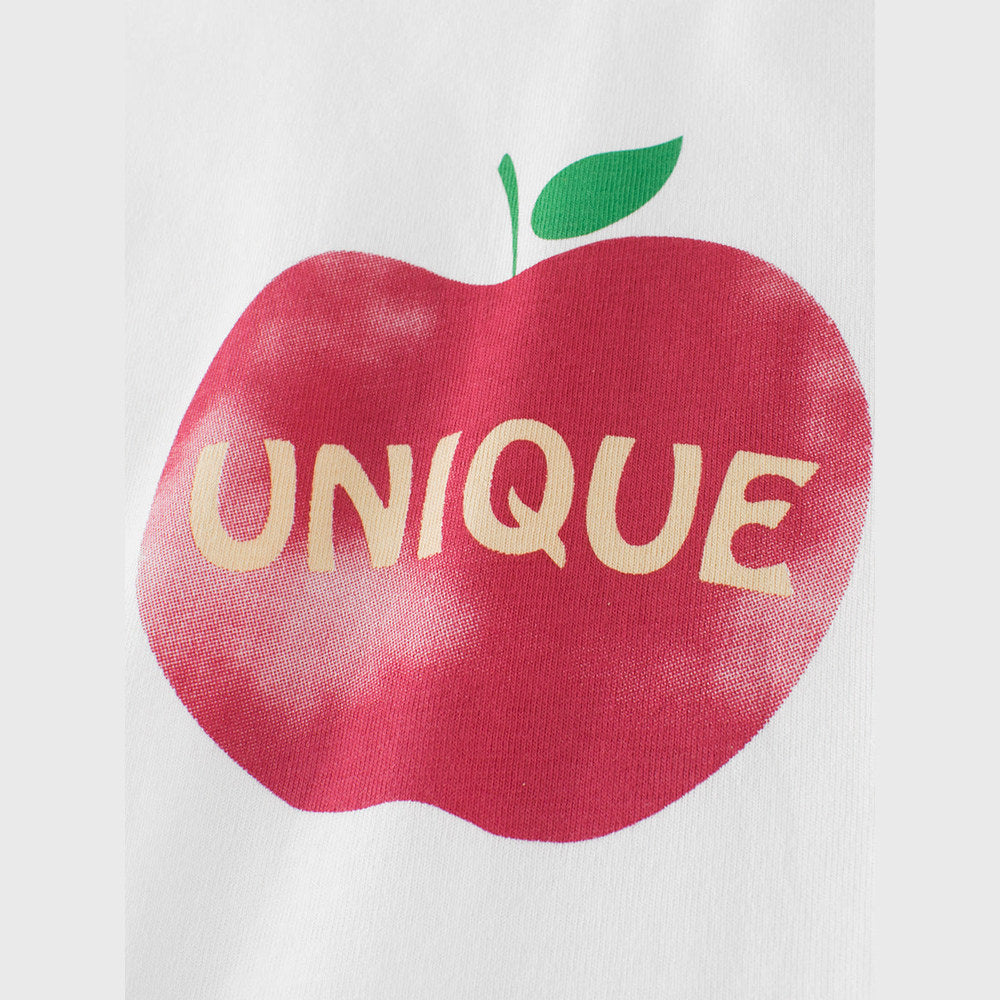 MyKids-USA® Kids Girls Unique Apple Print Crew Neck Long Sleeves Shirt