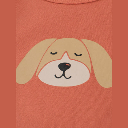 MyKids-USA® Kids Girls Cute Puppy Print Crew Neck Long Sleeves Shirt