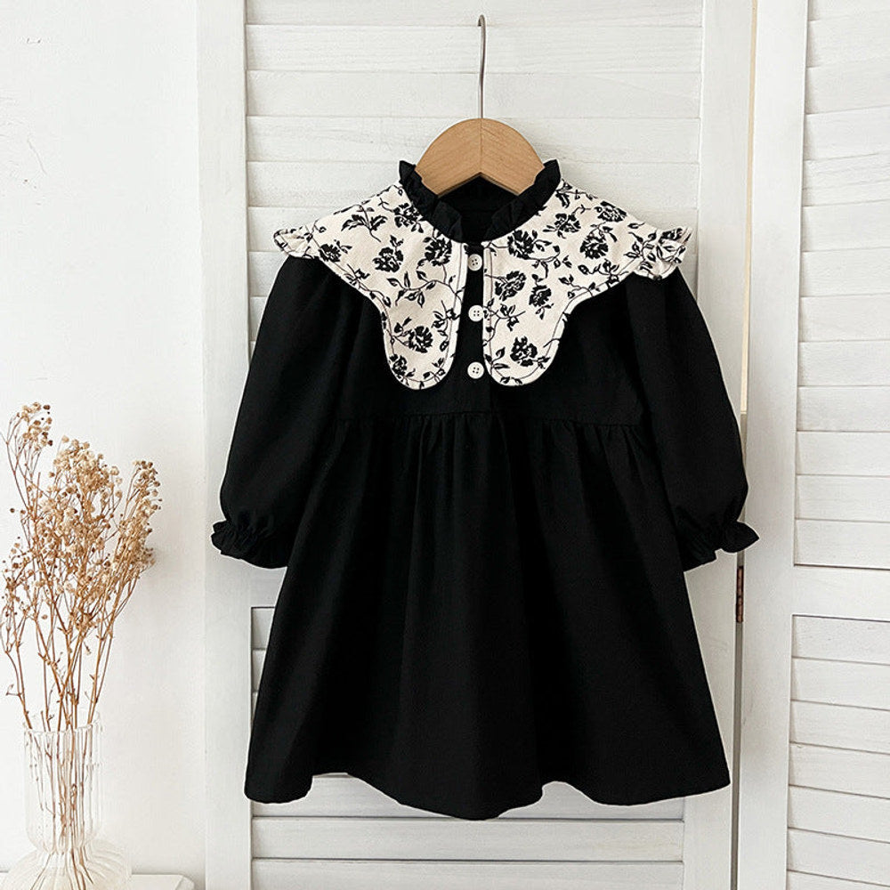 MyKids-USA® Baby Kids Girls Vintage Floral Pattern Long Sleeves bodysuit or Dress – Princess Sister Matching