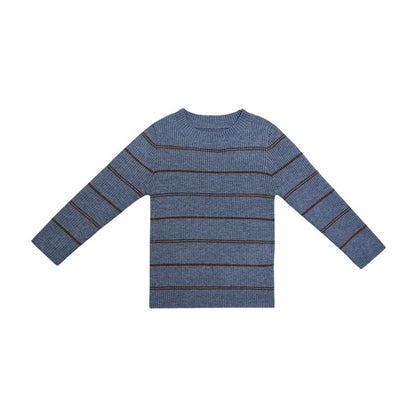 MyKids-USA® Kids Unisex Soft Comfortable Knitted Long Sleeves Striped Top Casual Sweater