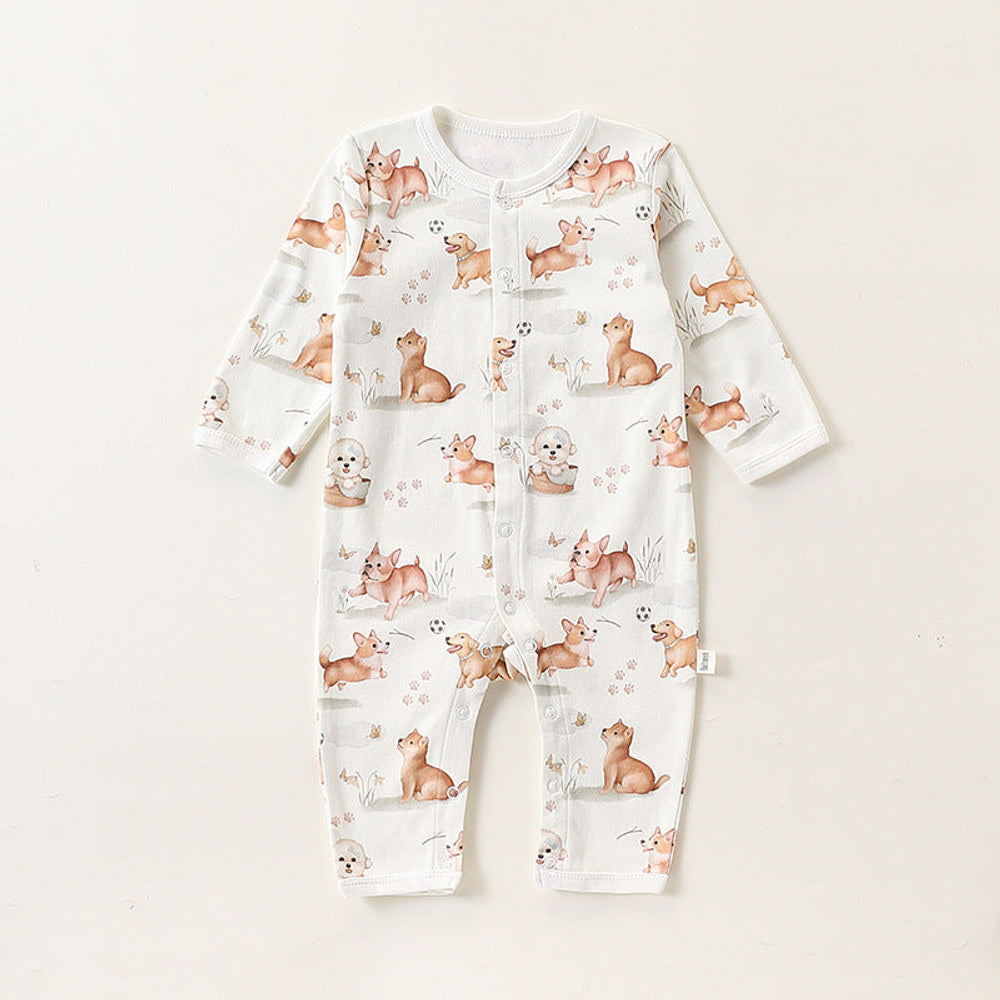 MyKids-USA® Baby Unisex Simple Animals Pattern Long Sleeves Rompers