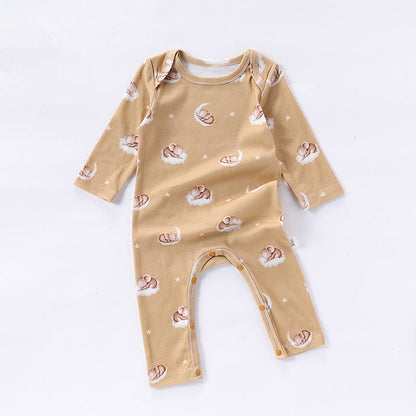 MyKids-USA® Baby Unisex Simple Animals Pattern Long Sleeves Rompers