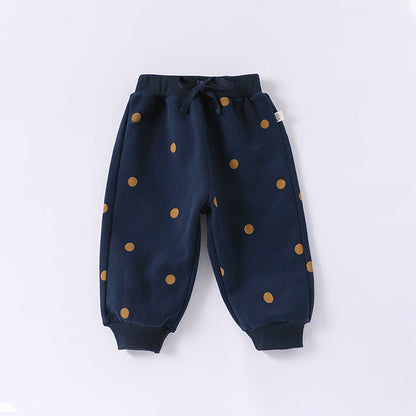 MyKids-USA® Baby Kids Unisex Long Sleeves Cartoon Print Coat and Long Trousers – Clothing Set