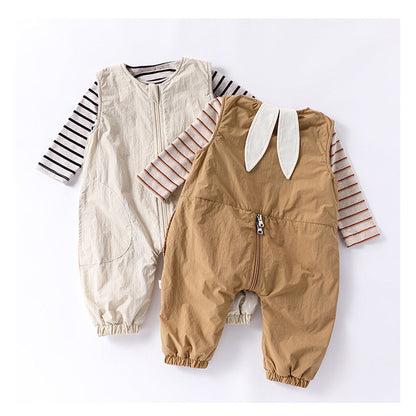 MyKids-USA® Baby Unisex Simple Zip-up Sleeveless Thick Rompers Vest