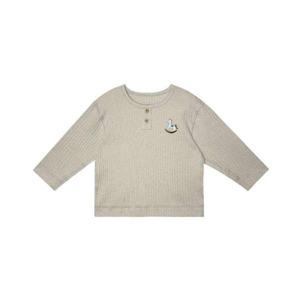 MyKids-USA® Kids Unisex Soft Comfortable Horse Embroidered Long Sleeves Thin Top