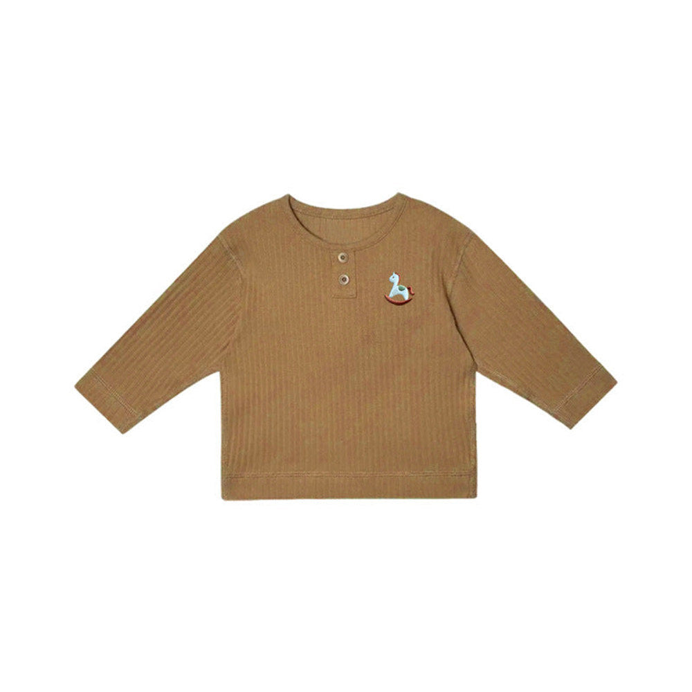 MyKids-USA® Kids Unisex Soft Comfortable Horse Embroidered Long Sleeves Thin Top