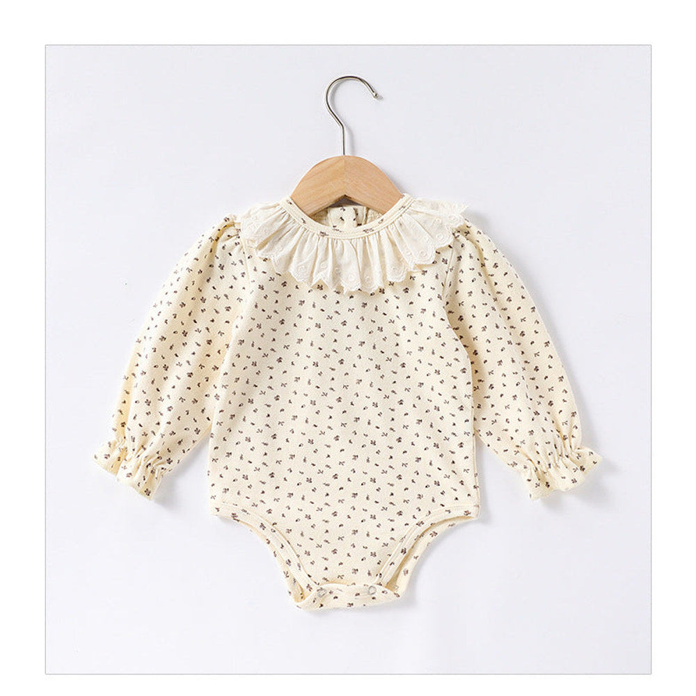 MyKids-USA® pring Baby Kids Girls Floral Pattern Long Sleeves bodysuit and Top Shirt – Sister Matching