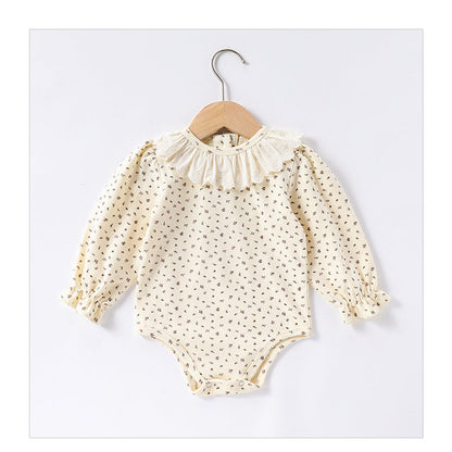 MyKids-USA® pring Baby Kids Girls Floral Pattern Long Sleeves bodysuit and Top Shirt – Sister Matching