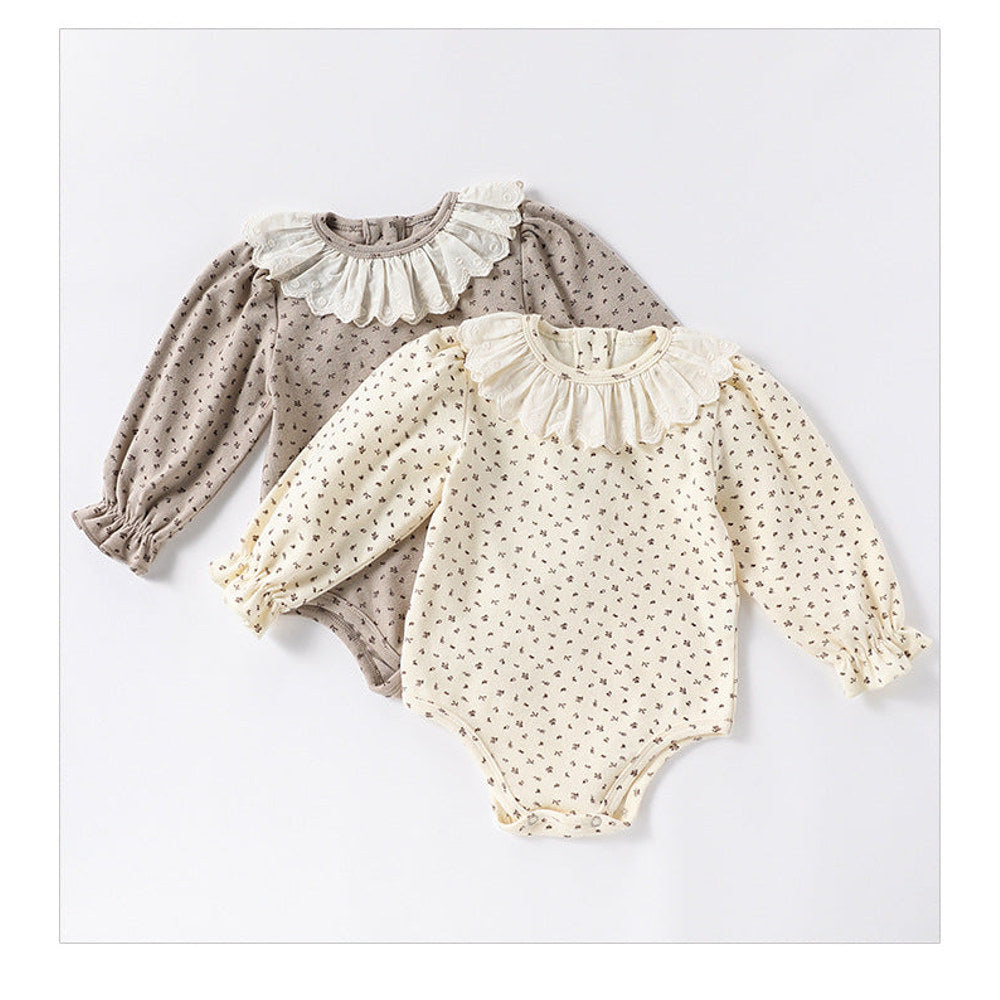 MyKids-USA® pring Baby Kids Girls Floral Pattern Long Sleeves bodysuit and Top Shirt – Sister Matching