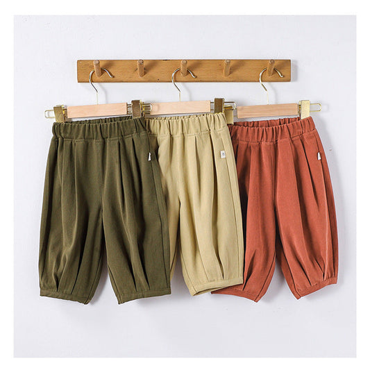 MyKids-USA® Kids Unisex Soft Comfortable Pure Cotton Long Solid Color Pants
