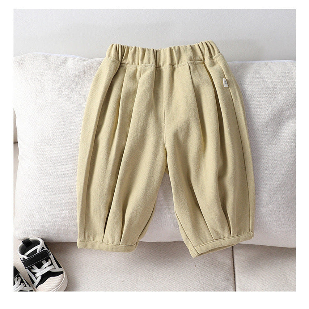 MyKids-USA® Kids Unisex Soft Comfortable Pure Cotton Long Solid Color Pants