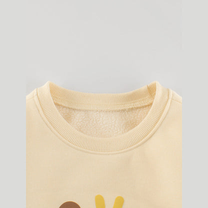 MyKids-USA® Baby Boy Kids Letters Pattern Crew Neck Long Sleeves Warm Cozy Pullover