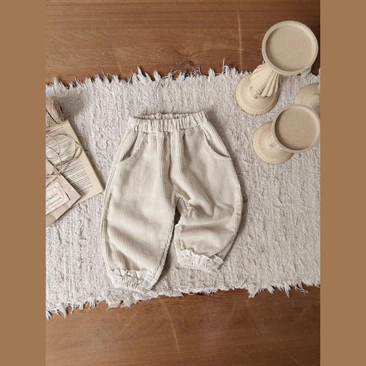 MyKids-USA® Kids Girls Soft Comfortable Corduroy Long Solid Color Pants
