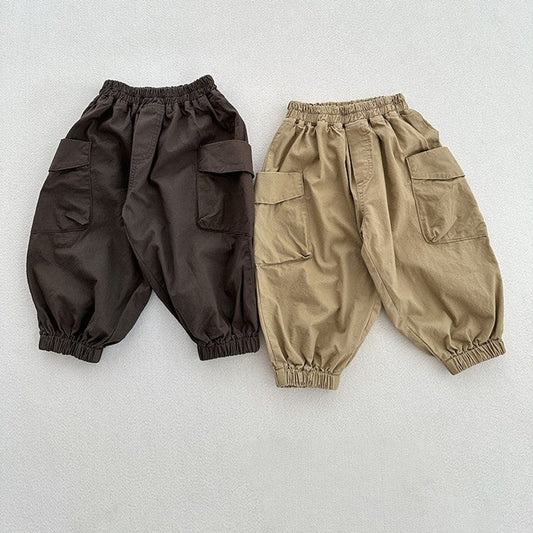 MyKids-USA® Modern Casual Unisex Solid Color American Style Pants
