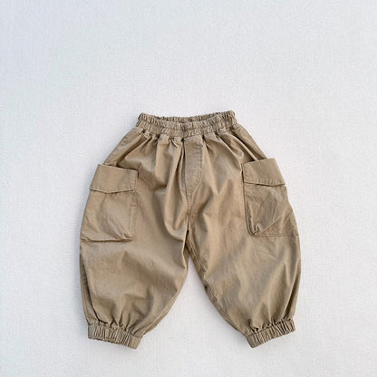MyKids-USA® Modern Casual Unisex Solid Color American Style Pants