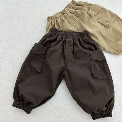 MyKids-USA® Modern Casual Unisex Solid Color American Style Pants