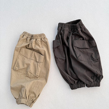 MyKids-USA® Modern Casual Unisex Solid Color American Style Pants
