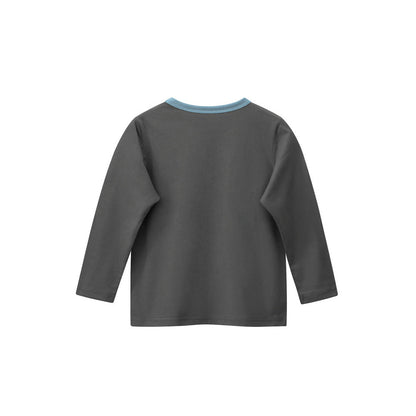 MyKids-USA® Kids Girls Cartoon Print Crew Neck Long Sleeves Cute Shirt