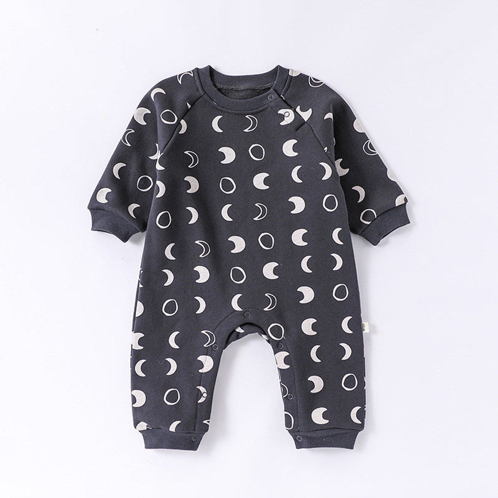 MyKids-USA® Baby Unisex Simple Pattern Long Sleeves Casual Rompers