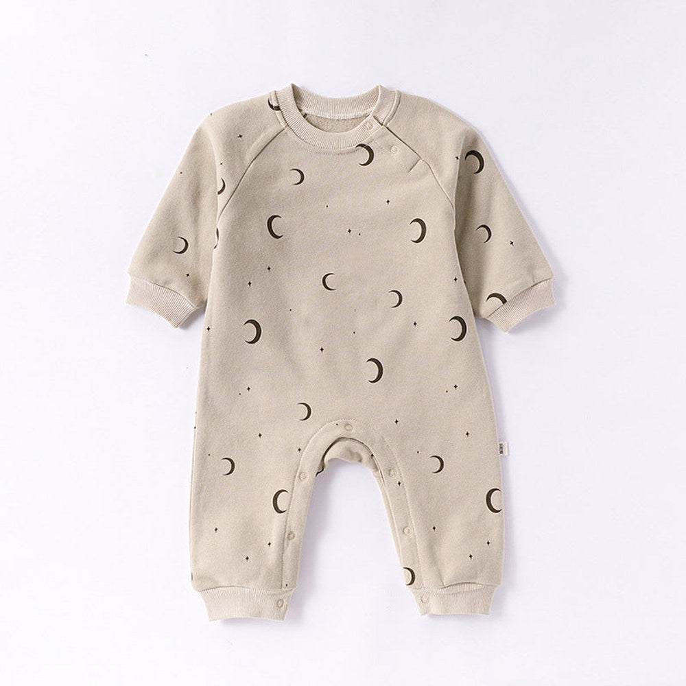 MyKids-USA® Baby Unisex Simple Pattern Long Sleeves Casual Rompers
