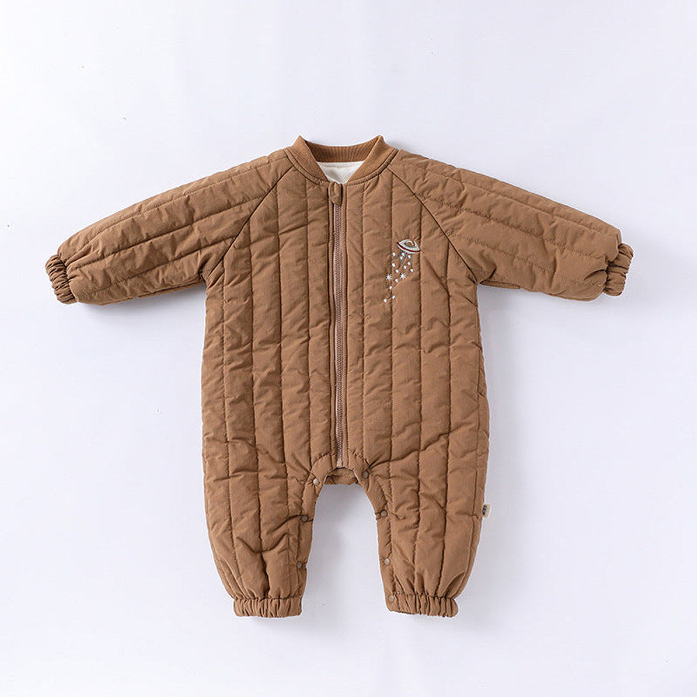 MyKids-USA® Baby Unisex Fruits Logo Long Sleeves Casual Thickened Rompers