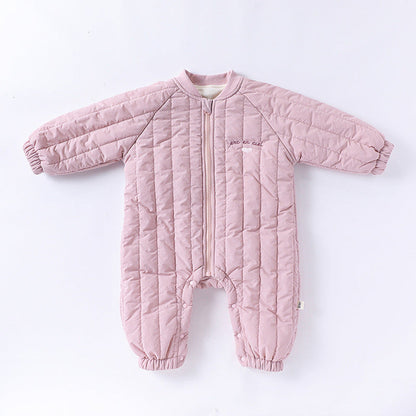 MyKids-USA® Baby Unisex Fruits Logo Long Sleeves Casual Thickened Rompers