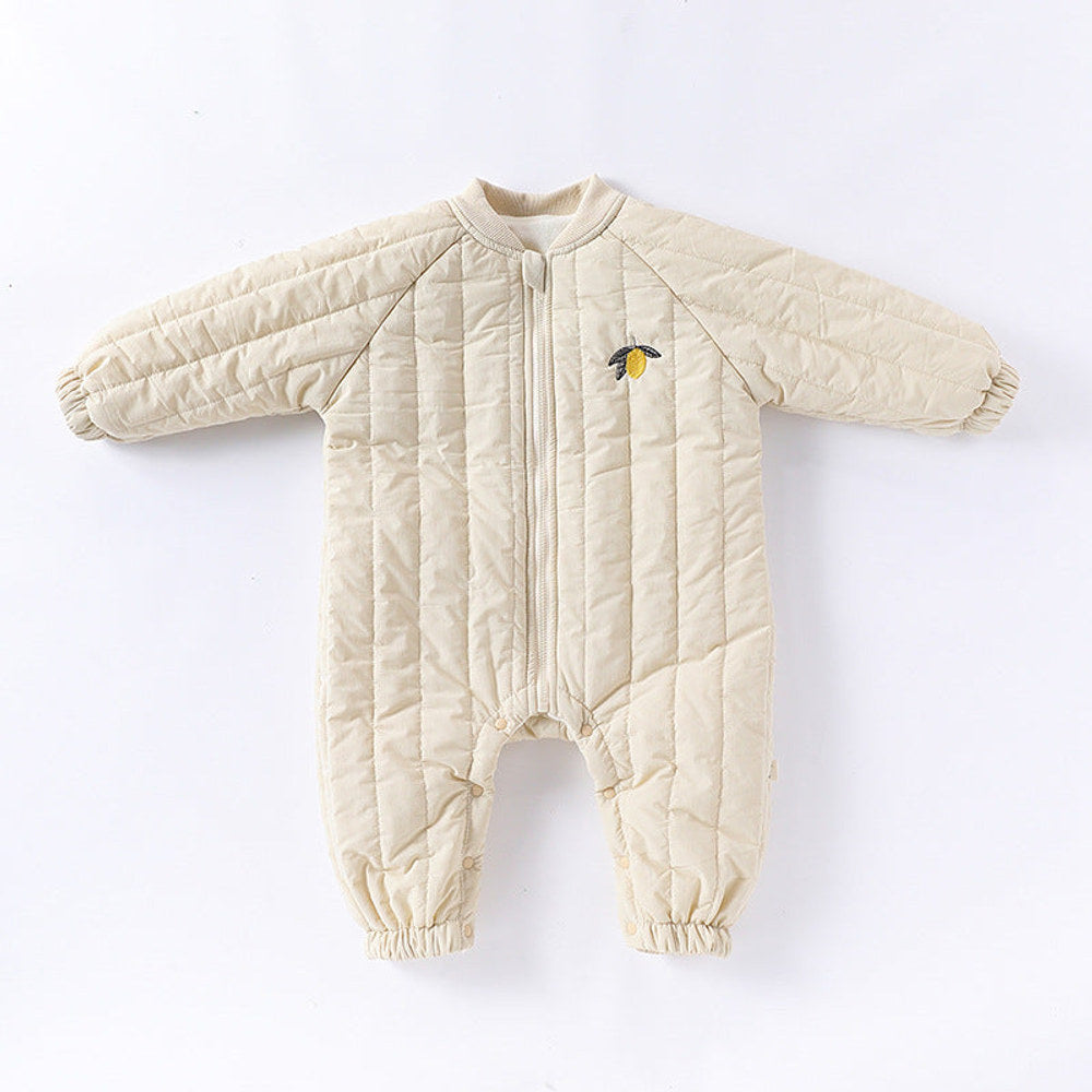 MyKids-USA® Baby Unisex Fruits Logo Long Sleeves Casual Thickened Rompers