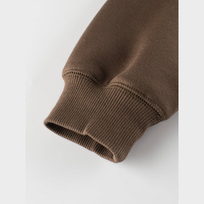 MyKids-USA® Kids Boys Letters Print Crew Neck Long Sleeves Color Patchwork Sweatshirt