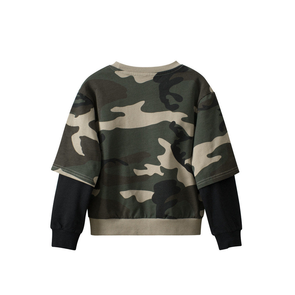 MyKids-USA® Baby Boy Kids Camouflage Pattern Crew Neck Long Sleeves Warm Cozy Pullover