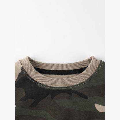 MyKids-USA® Baby Boy Kids Camouflage Pattern Crew Neck Long Sleeves Warm Cozy Pullover