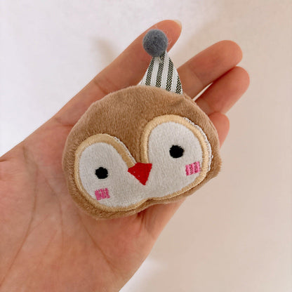 MyKids-USA® Versatile Cute Cartoon Plush Children's Hair Clip with 3D Cotton Filling