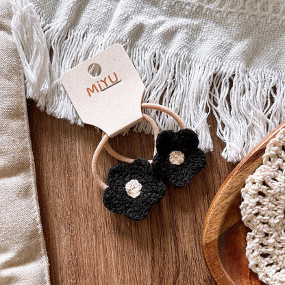 MyKids-USA® Collection of Versatile Knitted Flower Children’s Hair Clip for Baby’s Stray Hair