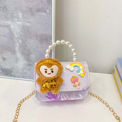 MyKids-USA® Stylish Cartoon Cute Little Monkey Girls’ Shoulder Bag