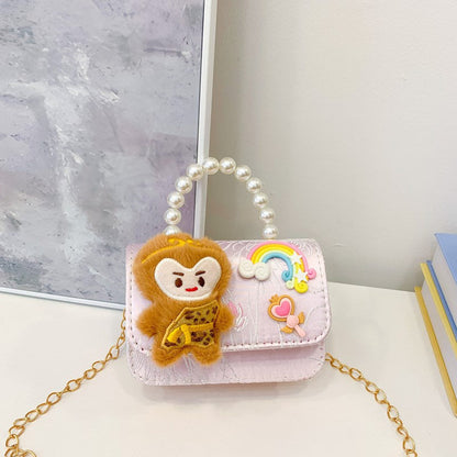 MyKids-USA® Stylish Cartoon Cute Little Monkey Girls’ Shoulder Bag