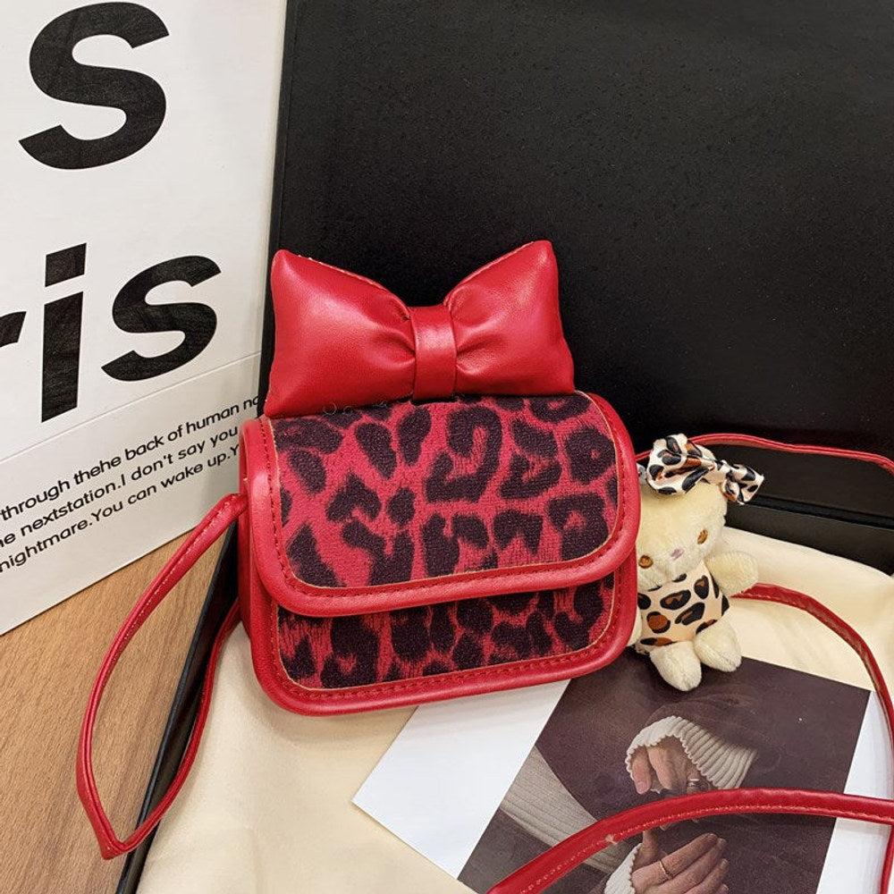 MyKids-USA® Stylish Fashion Leopard Print Girls’ Shoulder Bag