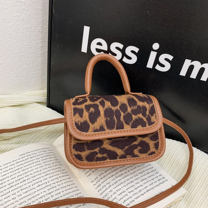 MyKids-USA® Stylish Fashion Leopard Print Girls’ Shoulder Bag