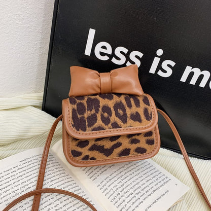 MyKids-USA® Stylish Fashion Leopard Print Girls’ Shoulder Bag