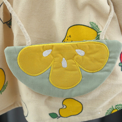 MyKids-USA® Baby Girls Long Sleeves Fruits Print Dress
