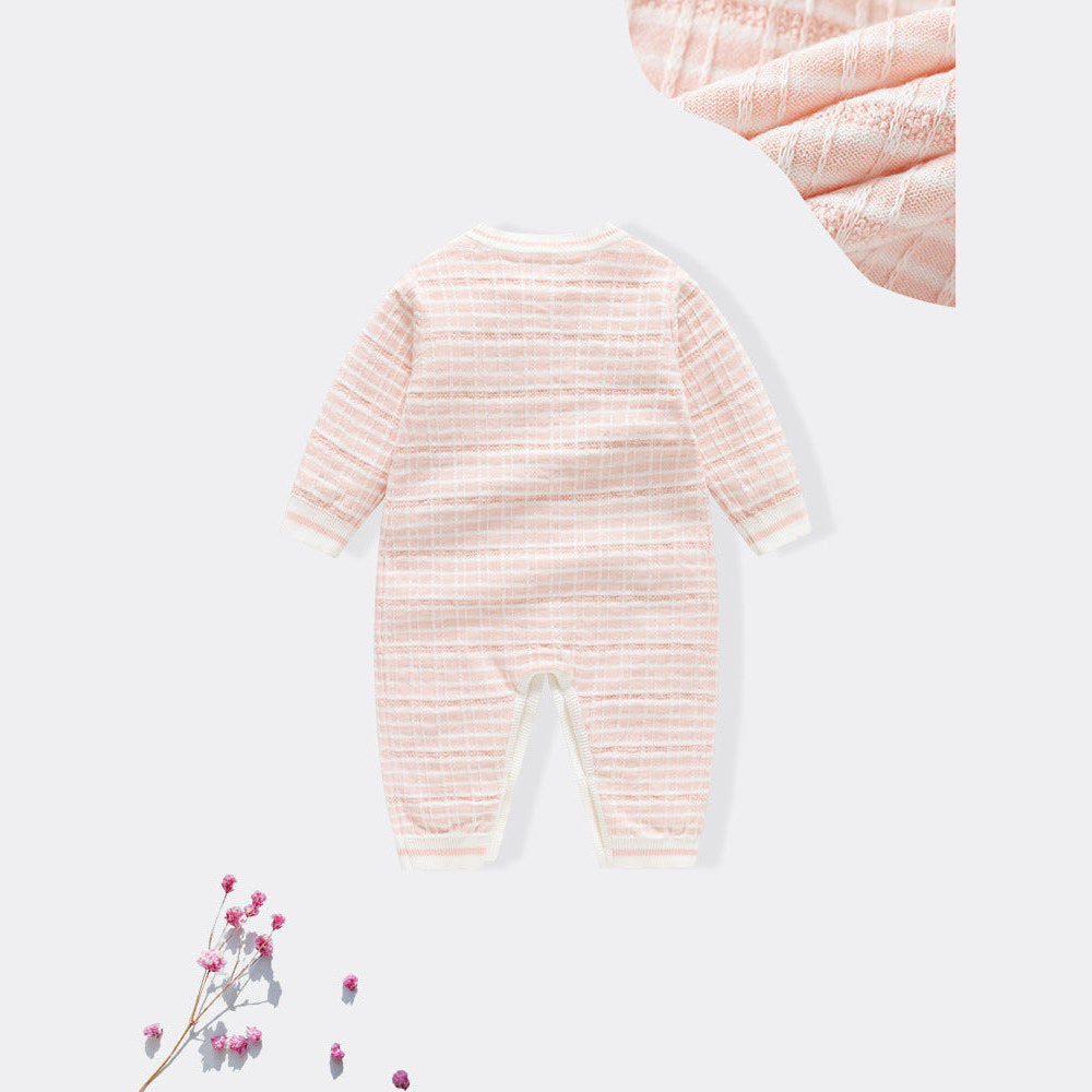 MyKids-USA® Baby Girls Knitted Strawberry Pattern Rompers