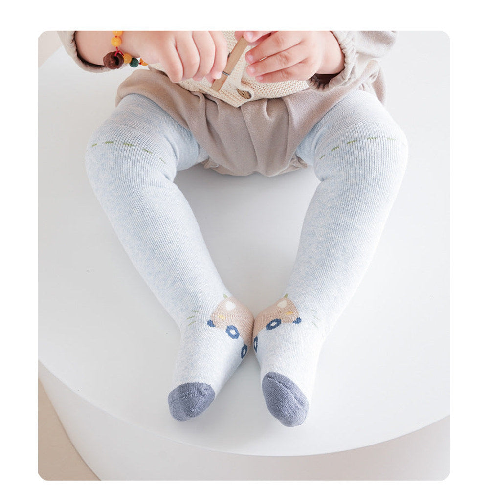 MyKids-USA® Pairs Baby Over-the-Knee Color Patchwork Socks in Combed Cotton for Warmth and Comfort
