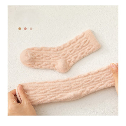 MyKids-USA® Pairs Australian Velvet Warm Children’s Mid-Calf Socks in Combed Cotton for Warmth and Comfort