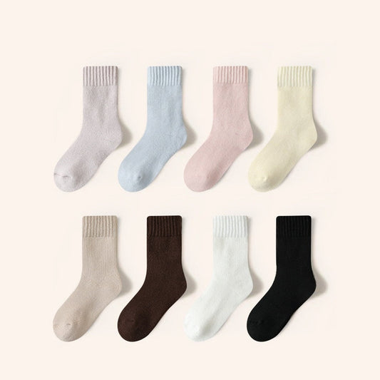 MyKids-USA® Unisex Thickened Children’s Fleece-lined Mid-Calf Socks