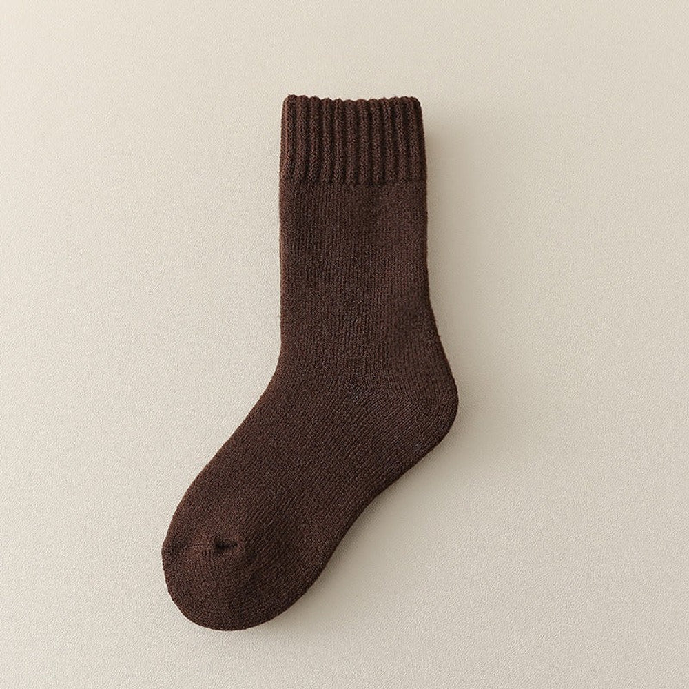 MyKids-USA® Unisex Thickened Children’s Fleece-lined Mid-Calf Socks