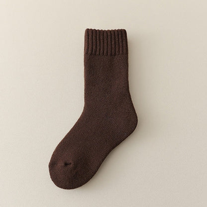 MyKids-USA® Unisex Thickened Children’s Fleece-lined Mid-Calf Socks
