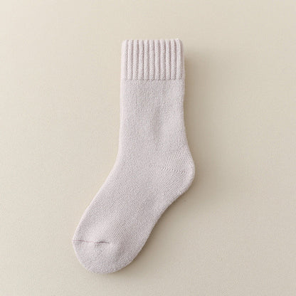 MyKids-USA® Unisex Thickened Children’s Fleece-lined Mid-Calf Socks